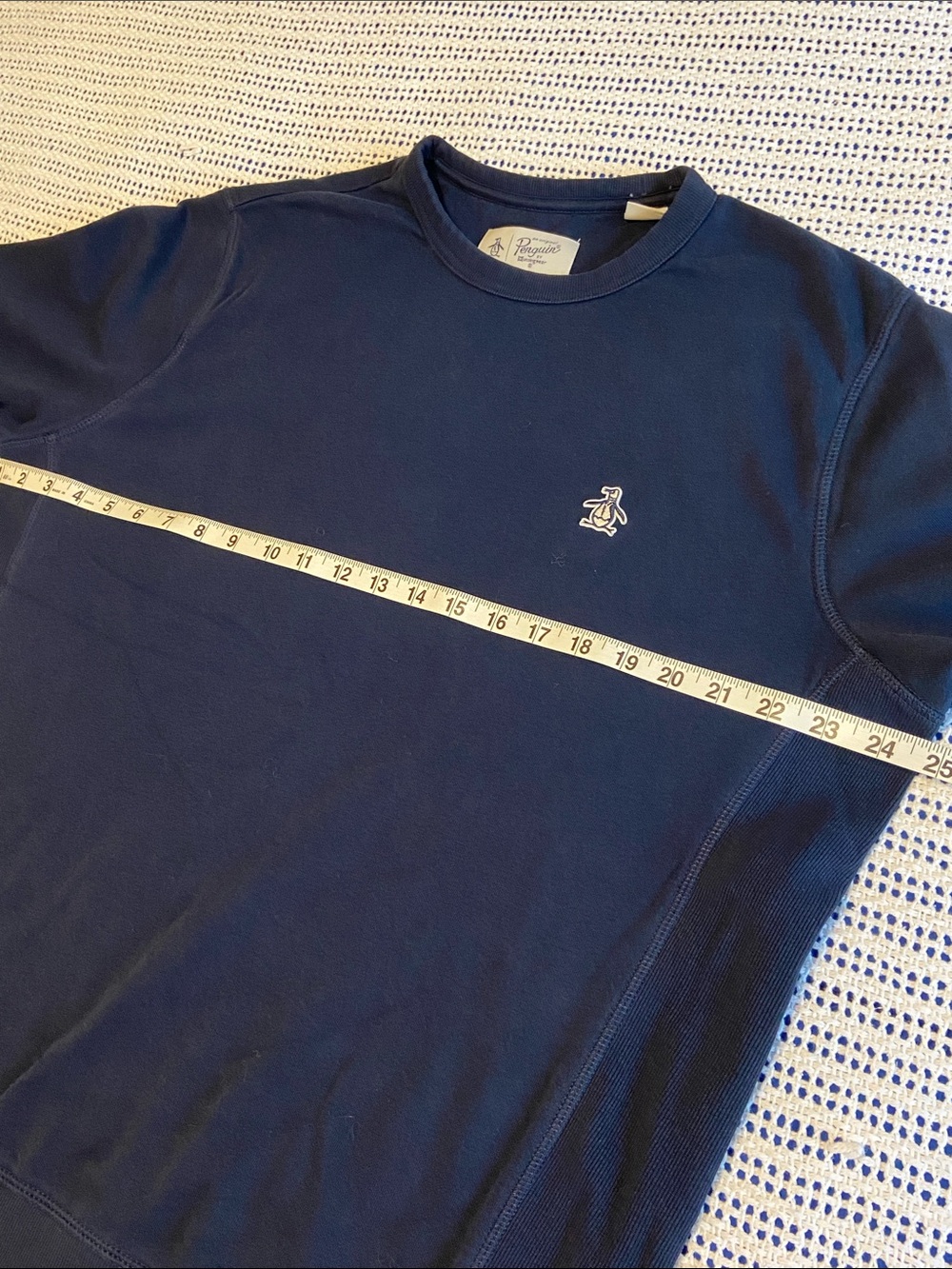 Original Penguin Sticker Pete Fleece Sweatshirt soft warm comfort Size Large - Picture 10 of 10